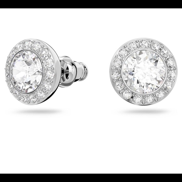 1 Pair of  stud Authentic Swarovski “Angelic”  pierced earrings. - Picture 1 of 2